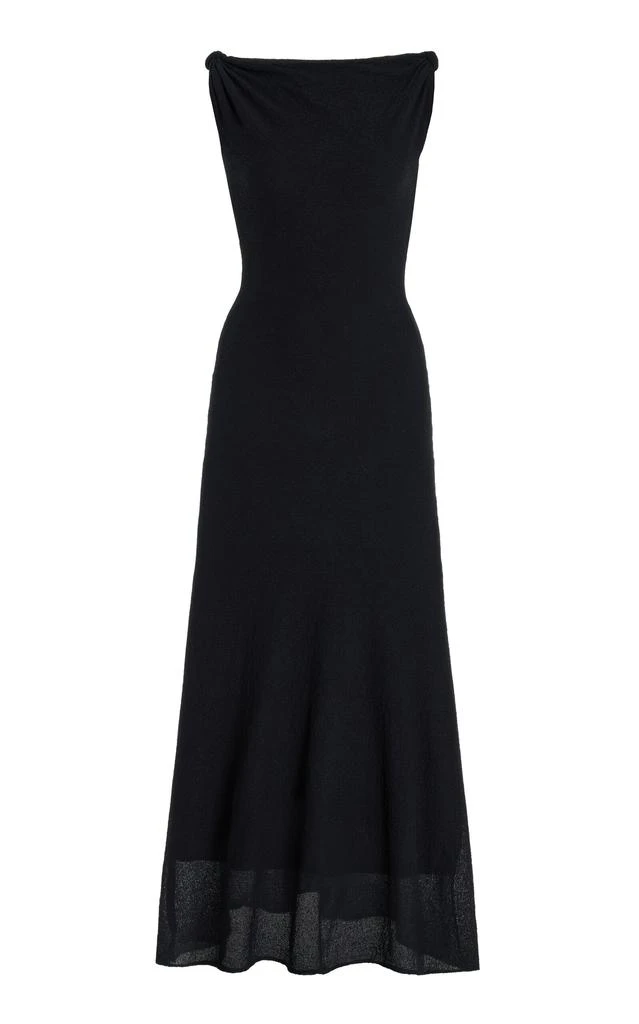 SIR. SIR - Glow Twisted Cotton-Blend Midi Dress - Black - 1 - Moda Operandi 1