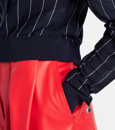 Stella McCartney Pinstripe wool polo sweater 5