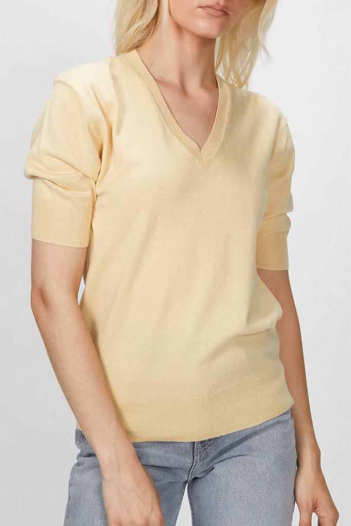 6397 ELBOW V-NECK TOP