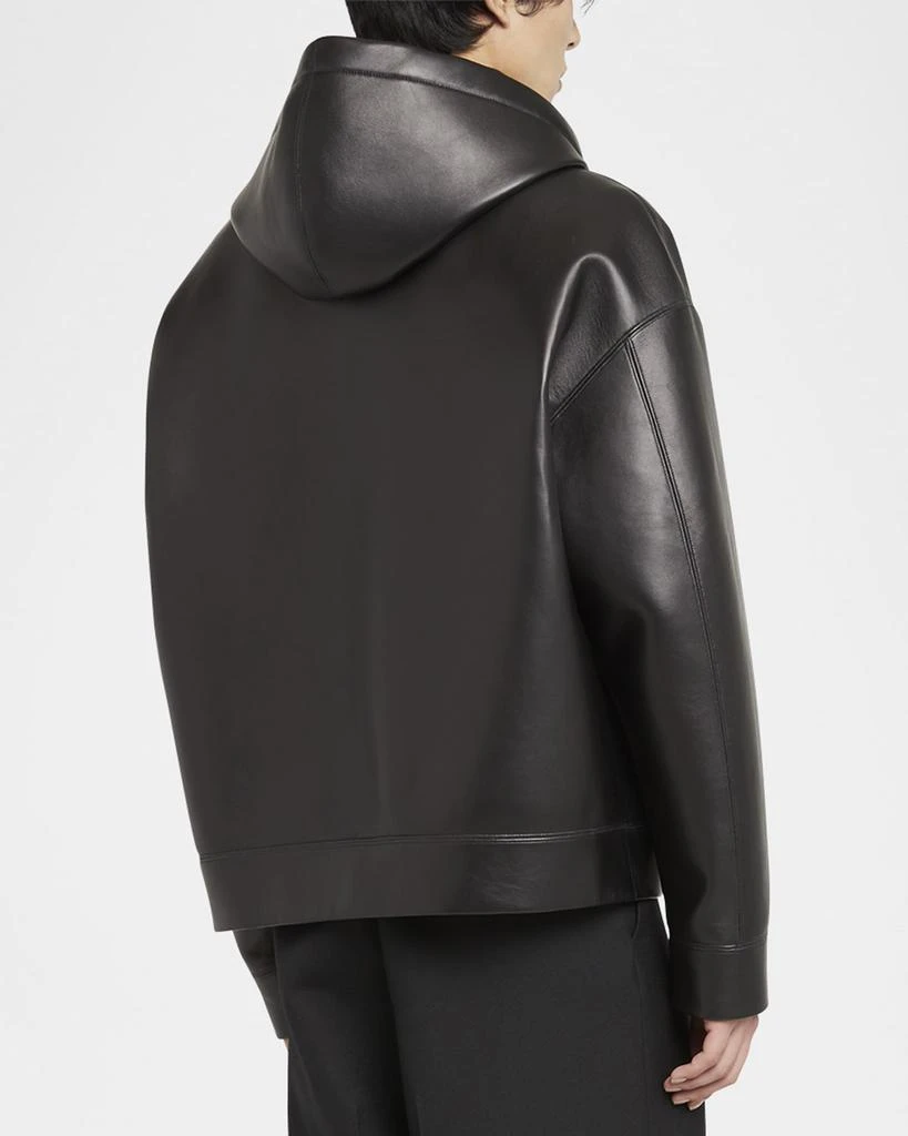 Valentino Men's Master Glove Full-Zip Leather Jacket 3