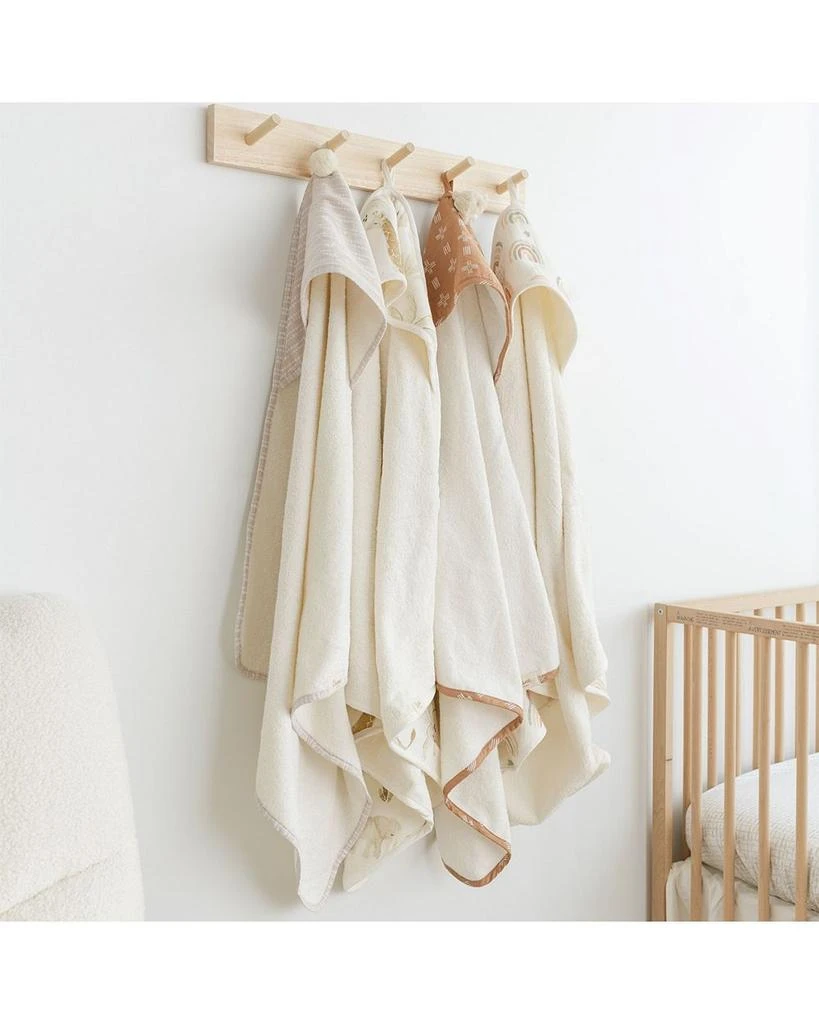 Crane Baby Parker Baby Rainbow Hooded Towel - Ages 0-3 8