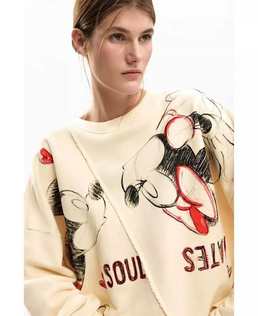 Desigual Women
s Mickey and Minnie Mouse sweatshirt 3