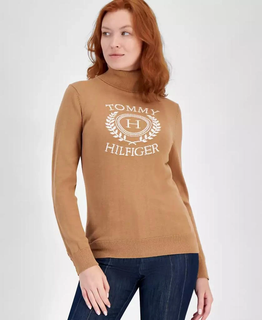 Tommy Hilfiger Women's Crest Stella Turtleneck Sweater 1