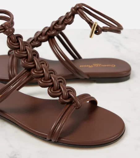 Gianvito Rossi Capua braided leather sandals 5