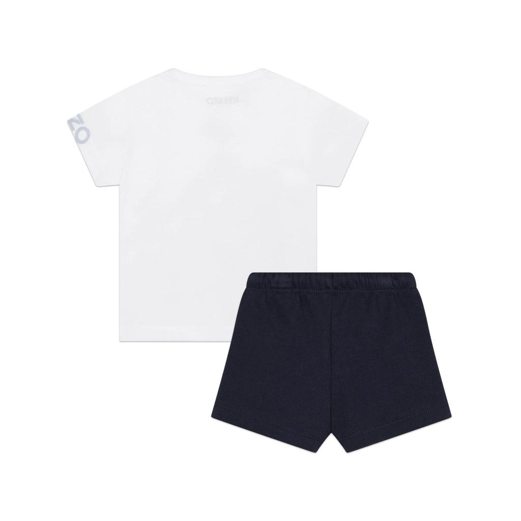 Kenzo Ensemble T-Shirt + Short Blanc - Bébé Garçon - Kenzo Kids