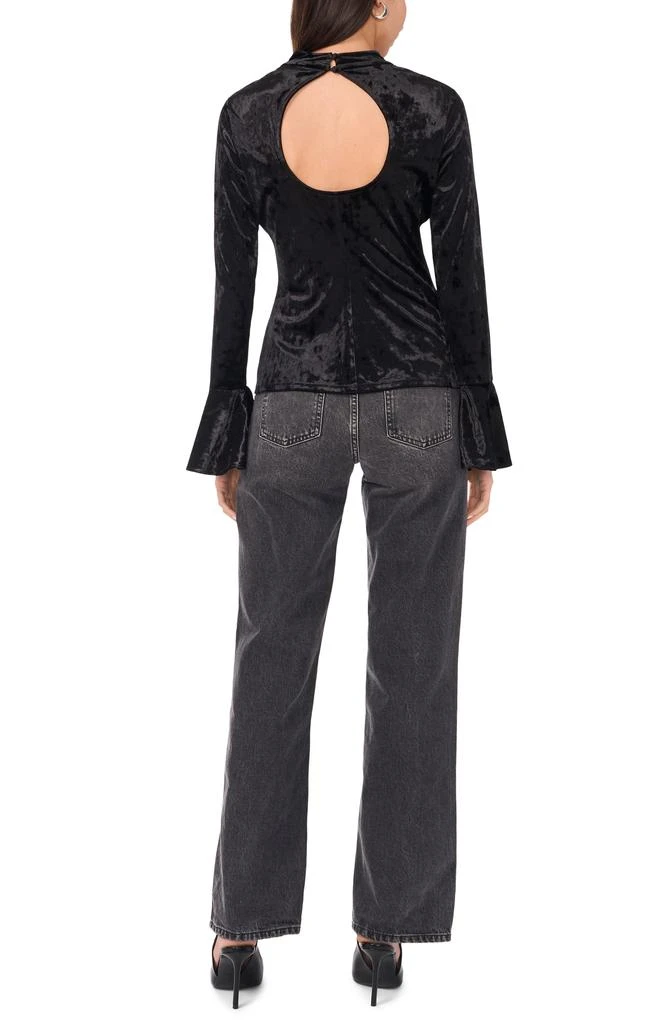 Parker Long Bell Sleeve Back Keyhole Velvet Top 5