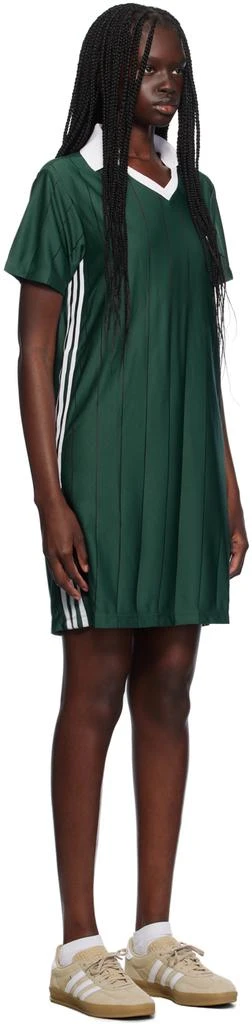 Adidas Green Adicolor 3-Stripes Pinstripe Minidress 2