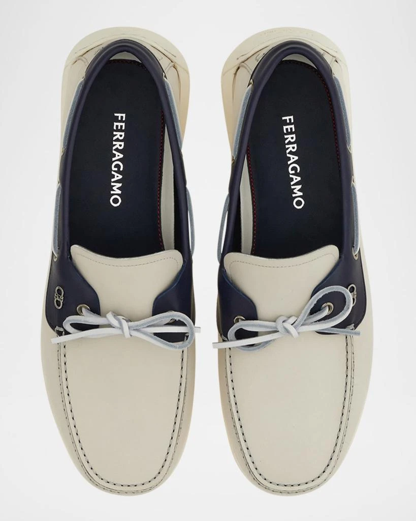 Salvatore Ferragamo Men's Bahia Boat Shoes 3