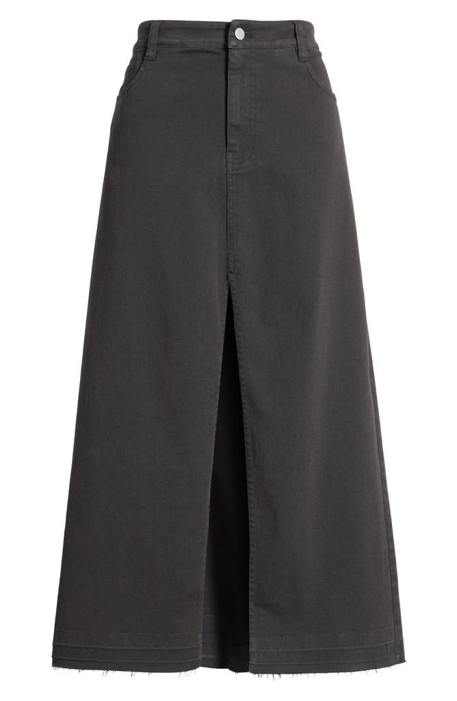 BP. Raw Hem Stretch Twill A-Line Skirt 6
