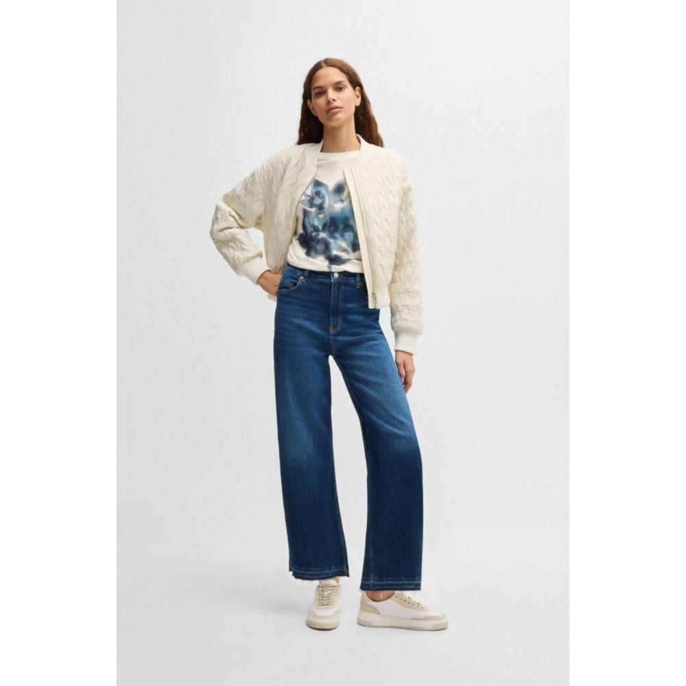 Hugo Boss Cotton-jersey oversize-fit T-shirt with seasonal artwork
