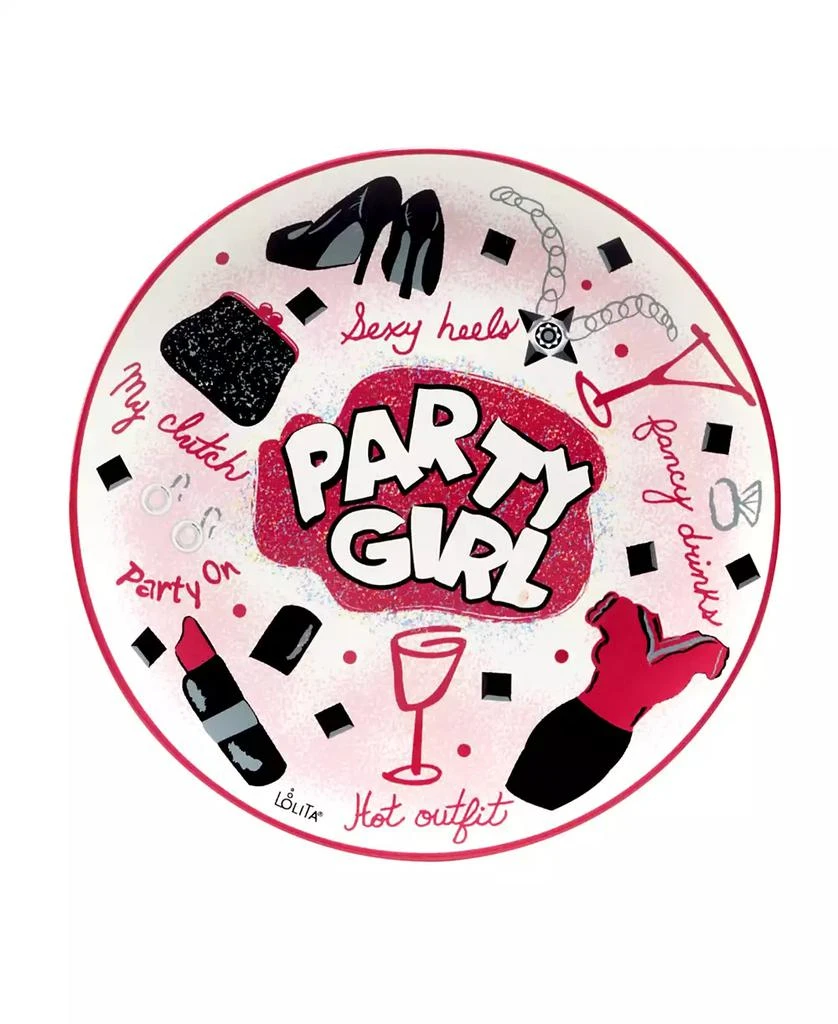 Certified International Lolita Divas on the Loose Dessert Plates, Set of 4 5