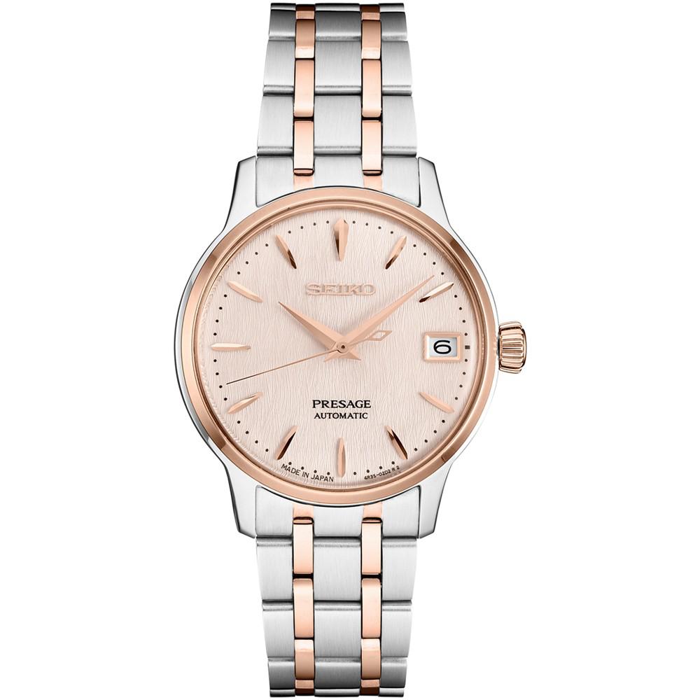 Seiko Women's Automatic Presage Two-Tone Stainless Steel Bracelet Watch 34mm