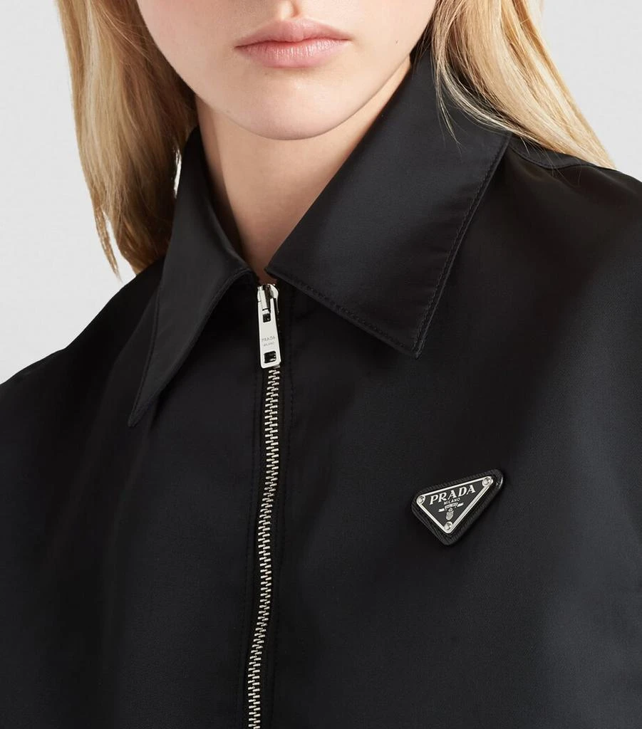 Prada Crop Collared Re-Nylon Jacket 5