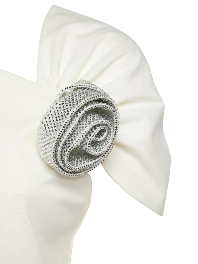 GIUSEPPE DI MORABITO Embellished Cotton Blend Top W/ Rose 4