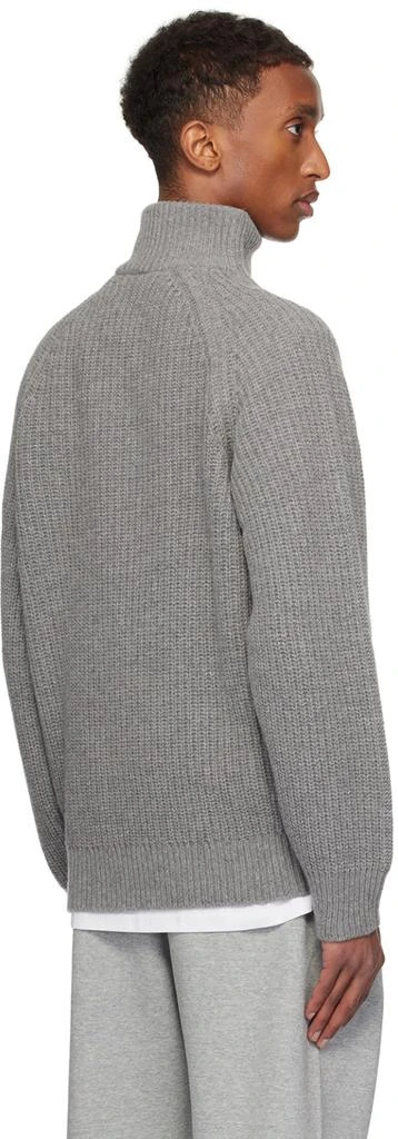 Carhartt WIP Gray Marlon Half Zip Sweater 3
