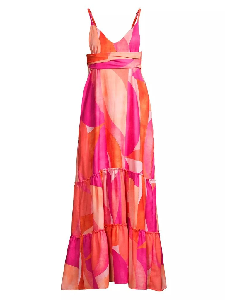 Peixoto Parker Tie-Waist Cotton Maxi Dress 1