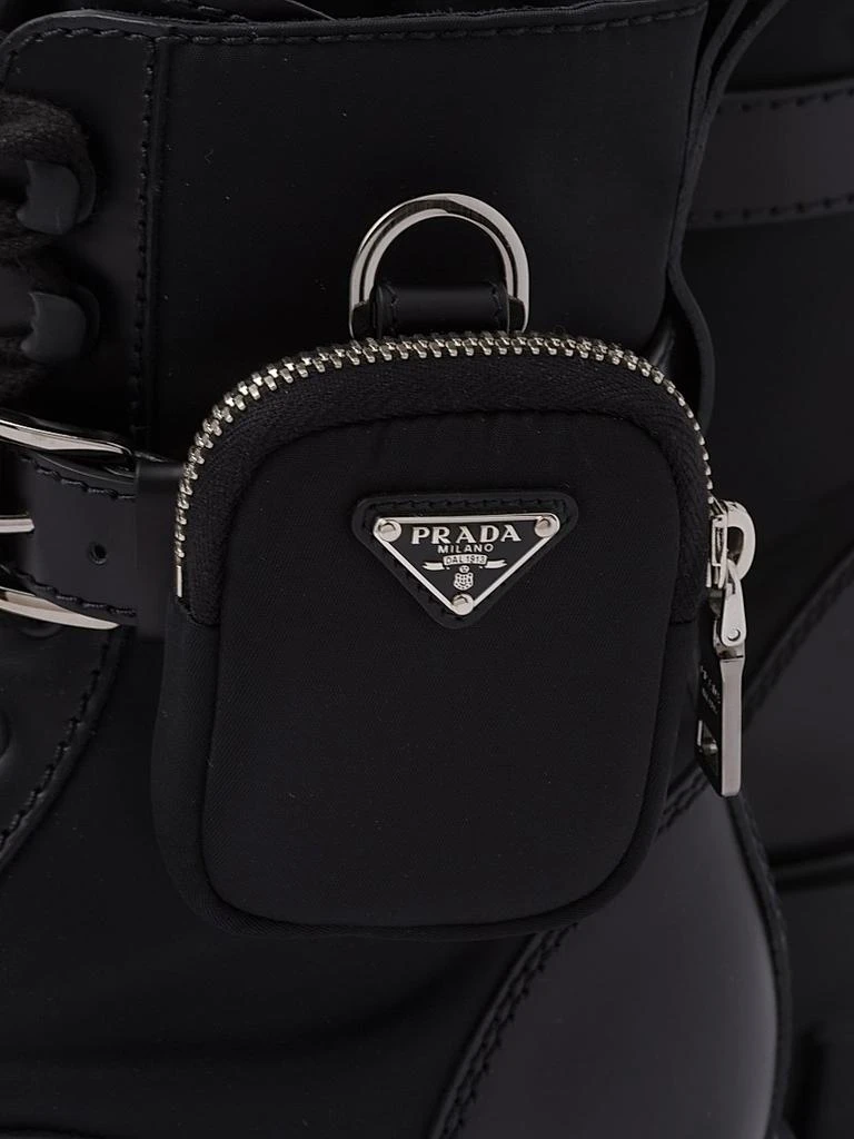 Prada Monolith Brushed Leather and Re-Nylon Boots with Pouch 4