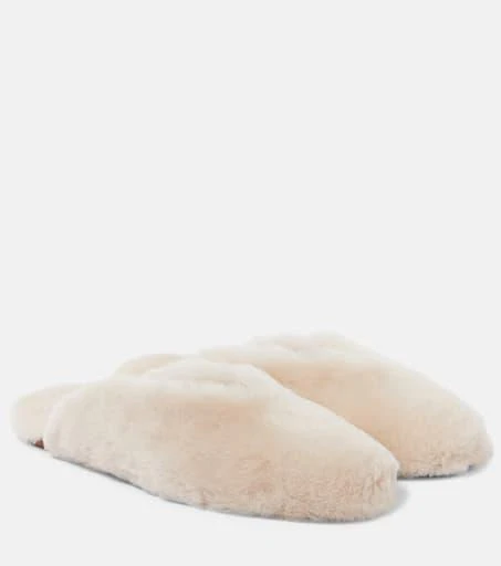 Le Monde beryl Regency shearling mules 1