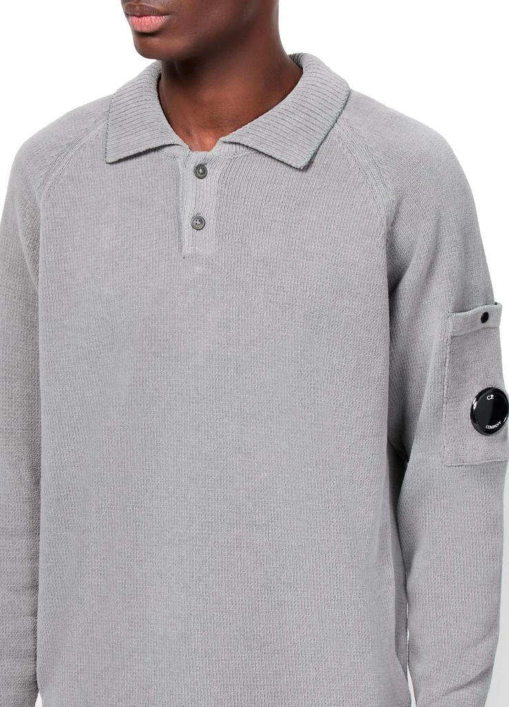 CP Company Lens cotton chenille polo shirt 4