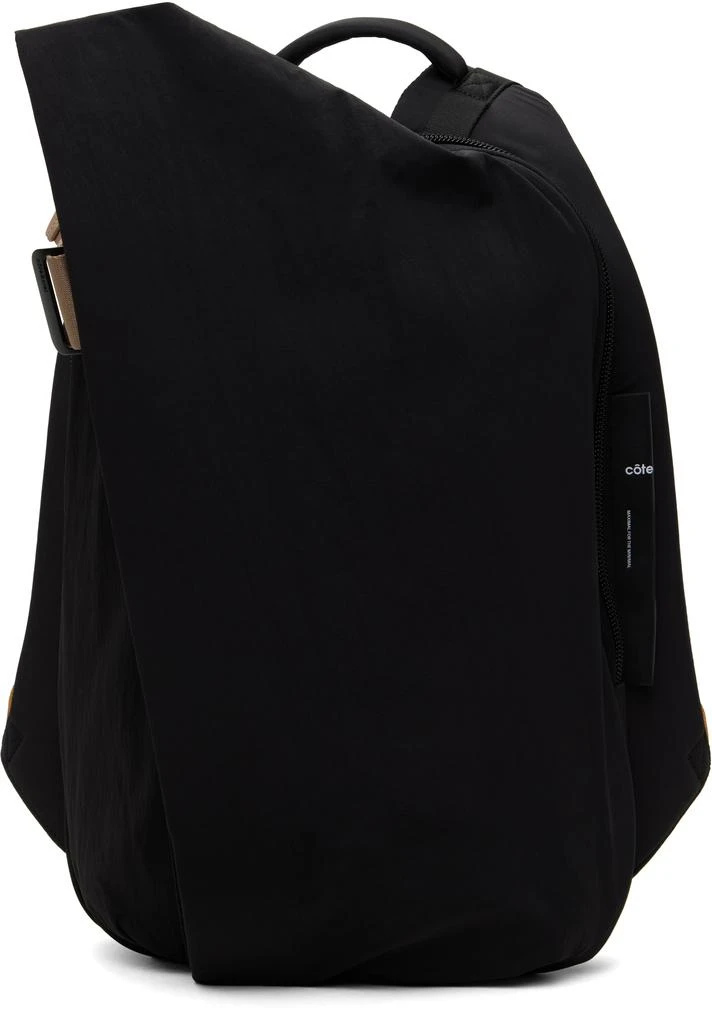 Côte & Ciel Black Isar M Smooth Colour Accent Backpack 1
