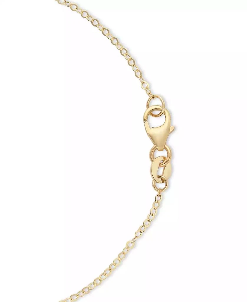 Italian Gold Mirror Chain Multi-Strand Tassel 18" Pendant Necklace in 10k Gold 3