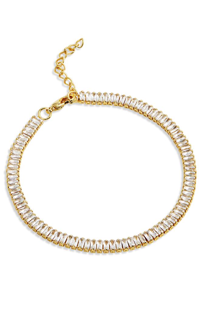 Savvy Cie Jewels Gold Baguette Brac