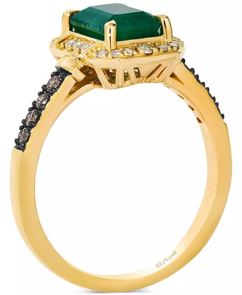 Le Vian New Emerald (1-1/5 ct. t.w.) 
Diamond (1/5 ct. t.w.) Statement Ring in 14k Yellow Gold 2