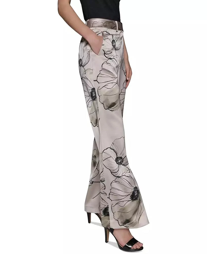 Karl Lagerfeld Paris Women's Printed Satin Pants 4