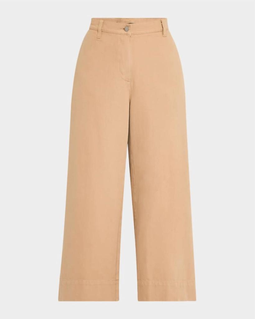 Eileen Fisher Eileen Fisher - Cropped Wide-leg Organic Cotton Pants