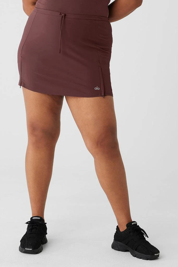 Alo Yoga In The Lead Skirt - Cherry Cola 5