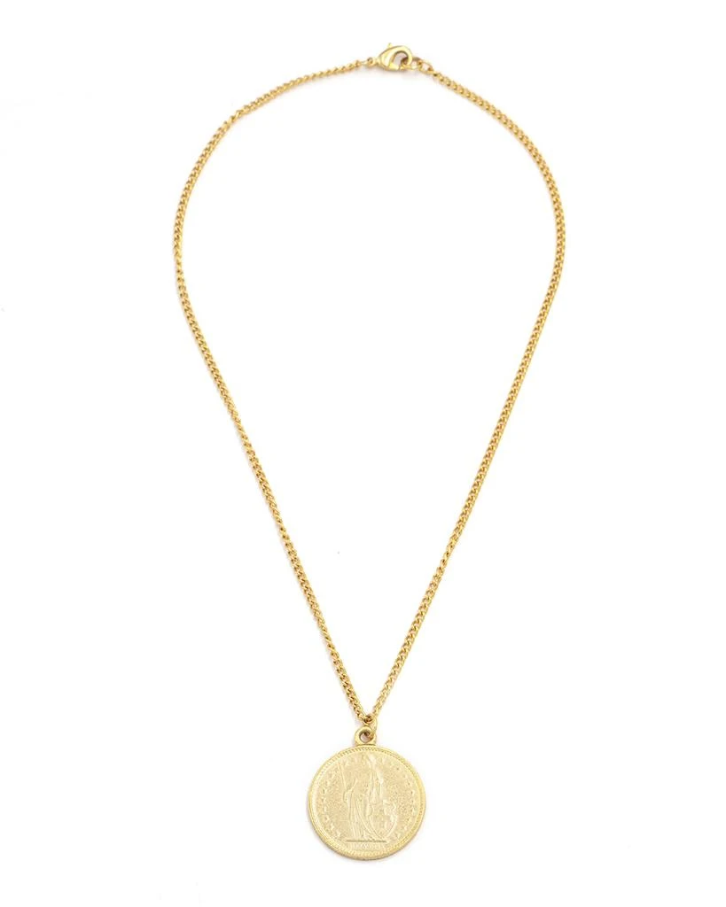 BEN-AMUN Gold Coin Pendant Necklace 1