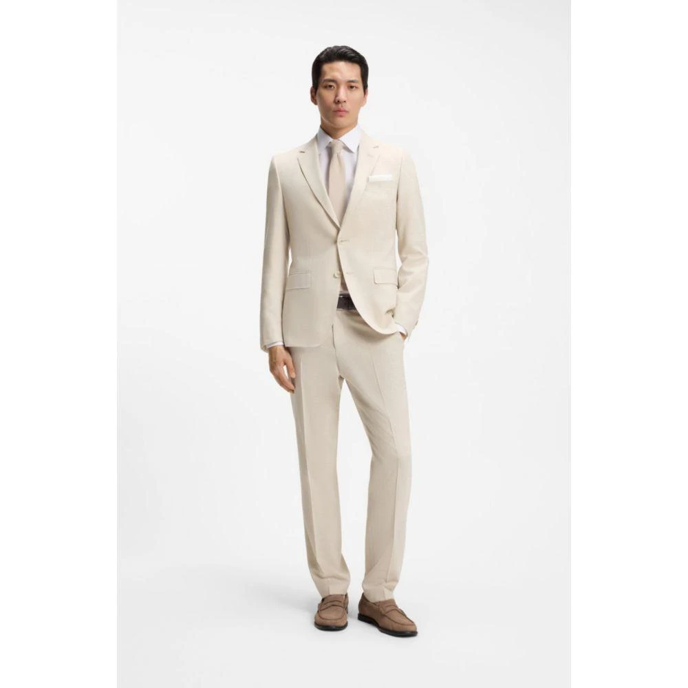 Hugo Boss Two-piece slim-fit suit in micro-patterned cloth 2