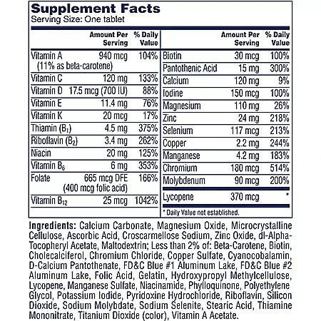 One A Day One A Day Men's 50+ Healthy Advantage Multivitamin Tablets, 300 ct. 3