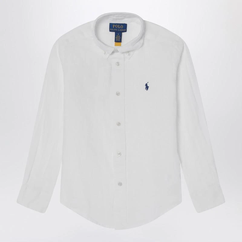Ralph Lauren White linen button-down shirt 1