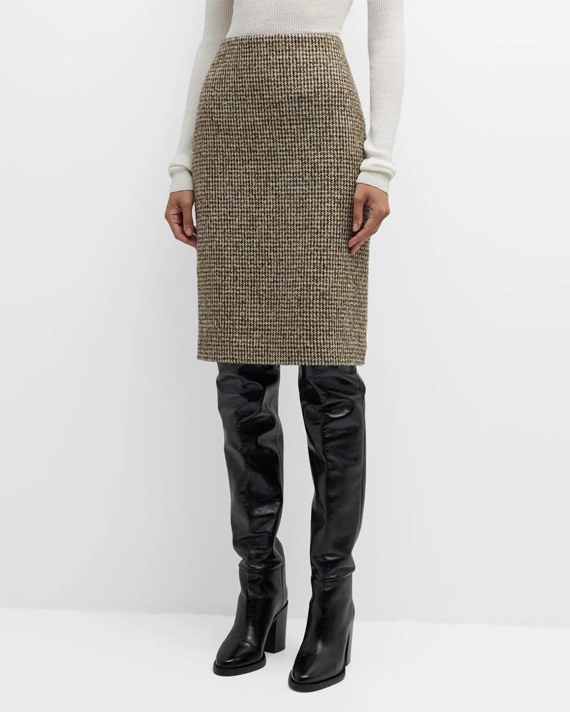 A.L.C. Cara Straight Houndstooth Skirt 2