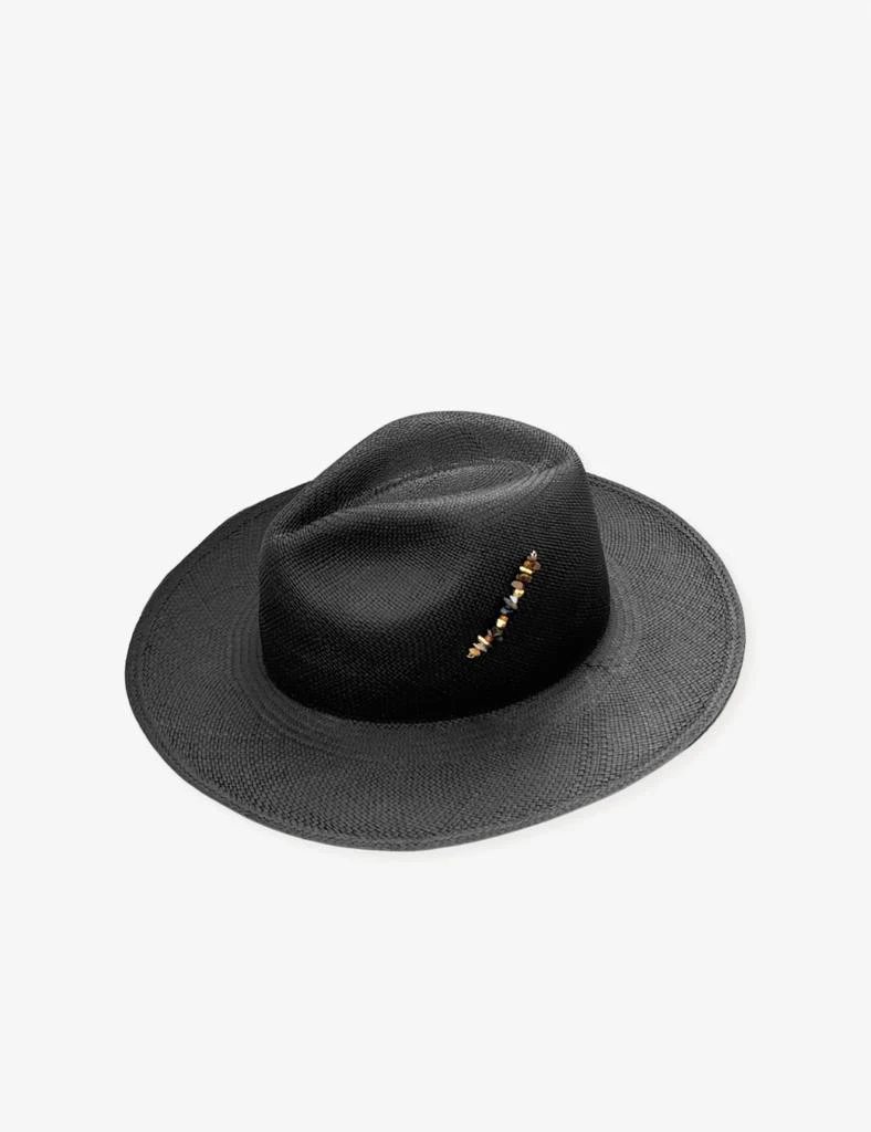 Van Palma Straw Hat in Black Van Palma Solveig Jr Straw Hat | Free People main image 2