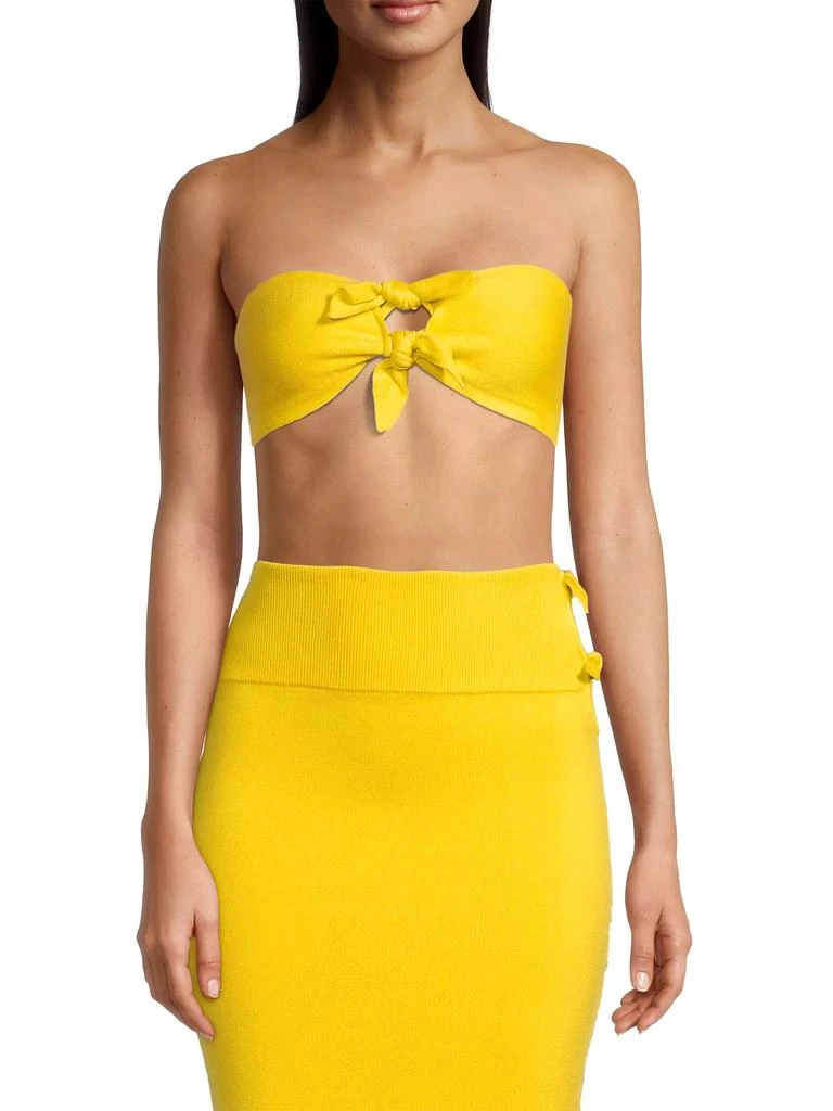 Victor Glemaud Knotted Bandeau Bikini Top 3