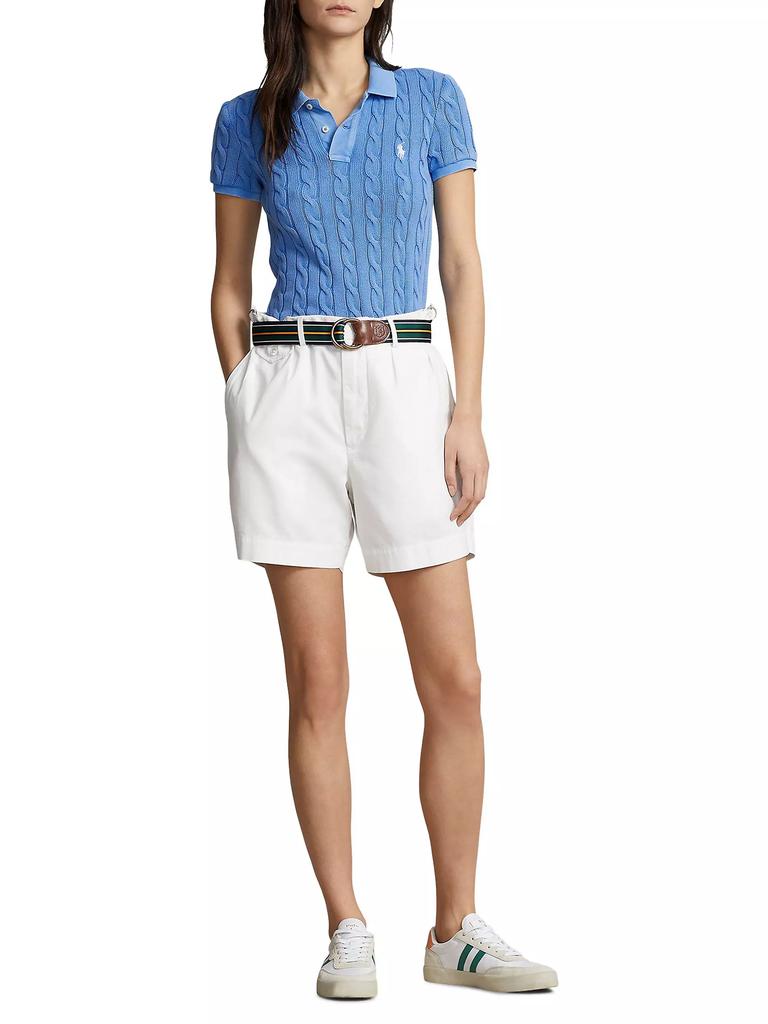 Ralph Lauren Cable-Knit Polo Shirt