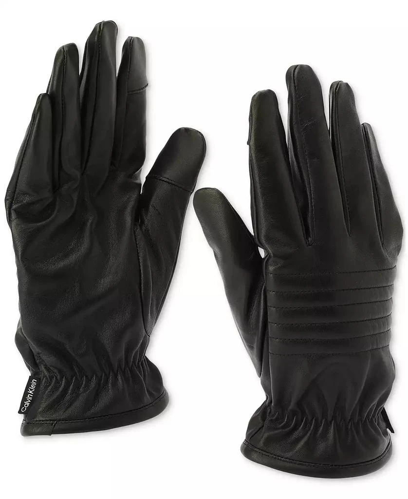 Calvin Klein Men's Quilted Leather Gloves 2