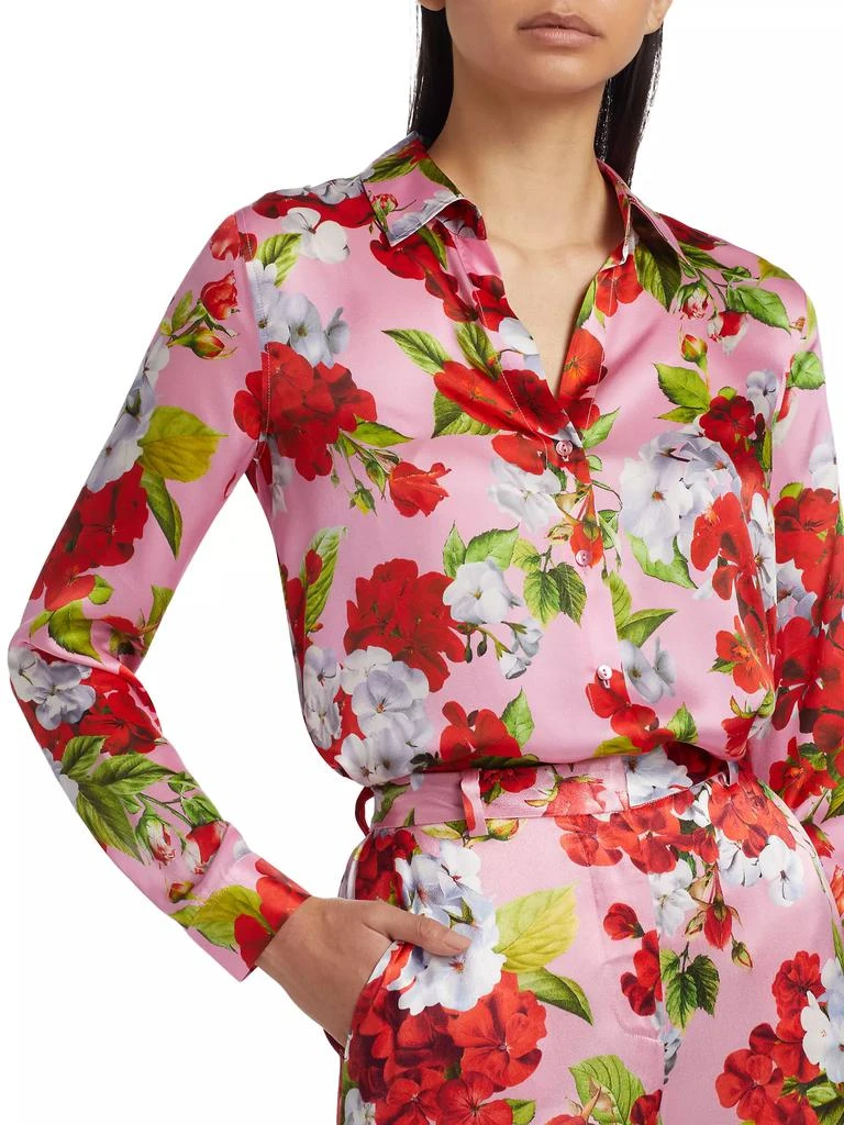 L'Agence Tyler Floral Silk Blouse 6