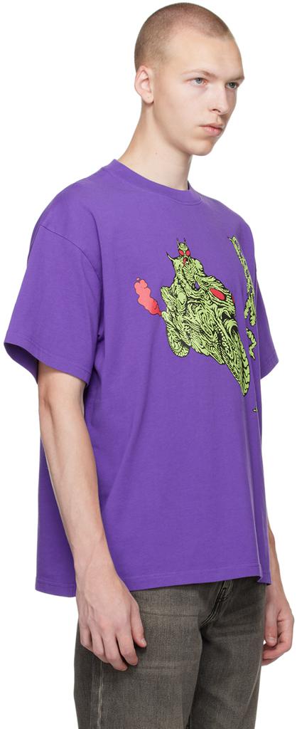 Brain Dead Purple Goon Rider T-Shirt