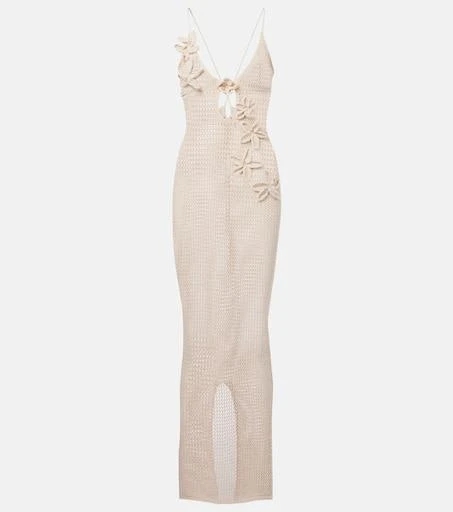 Bananhot Hilsa open-knit lamé beach cover-up 1