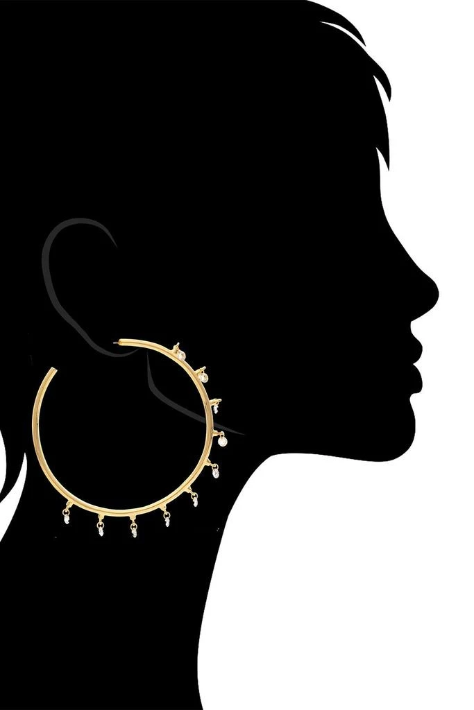 Rivka Friedman Cubic Zirconia Hoop Earrings 2