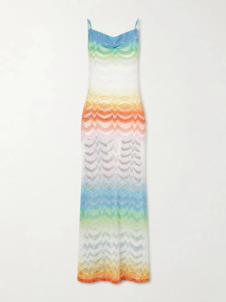 Missoni Striped Metallic Crochet-knit Coverup - IT36