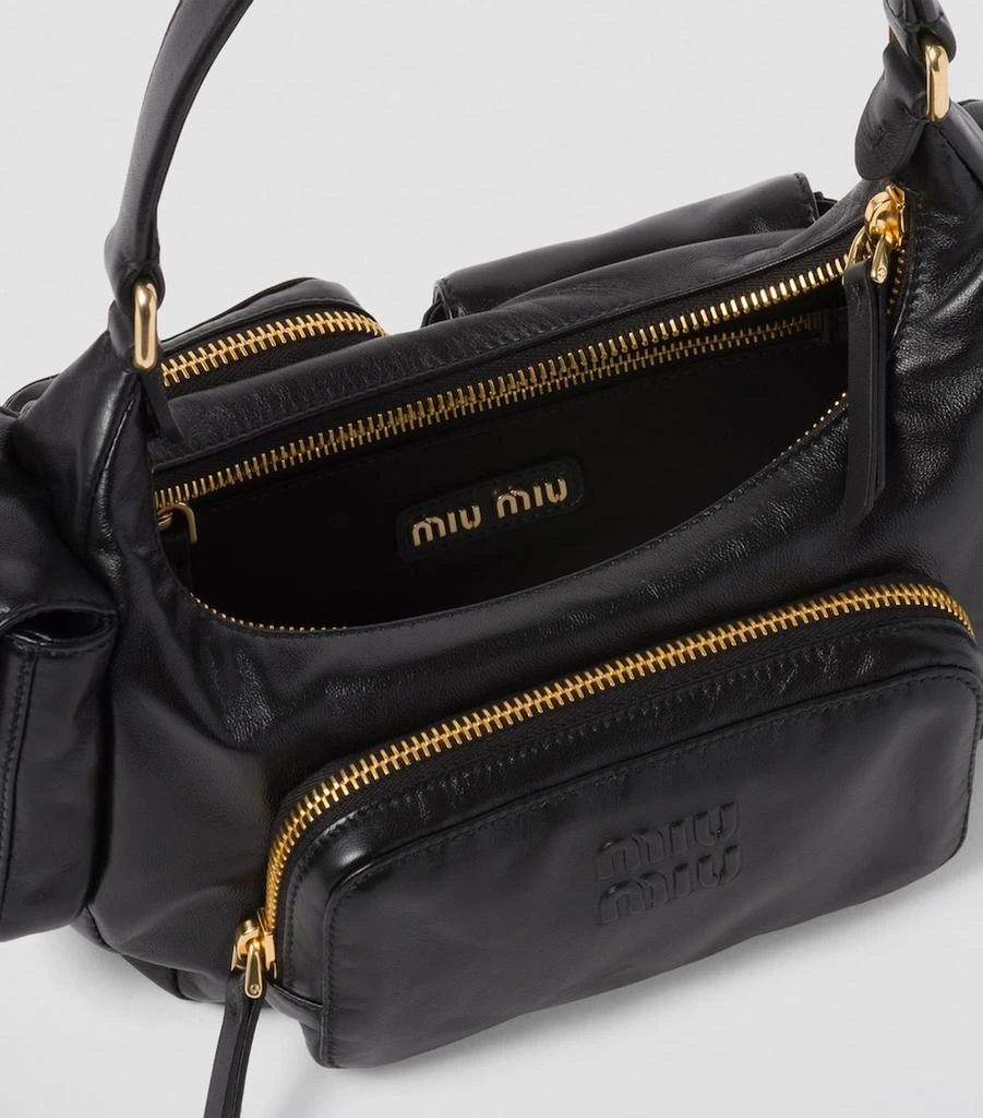 Miu Miu Leather Pocket Shoulder Bag 8