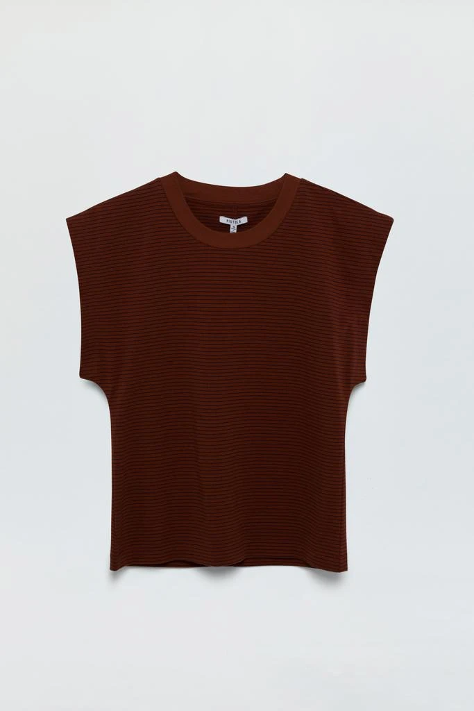 Pistola Denim Marina Tee - Espresso Stripe 6