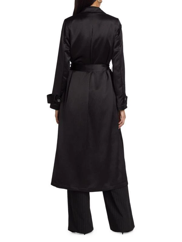 Ramy Brook Alexia Satin Trench Coat 2