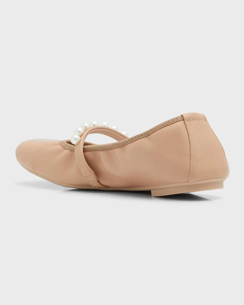 Stuart Weitzman Goldie Pearly Stud Ballerina Flats 4