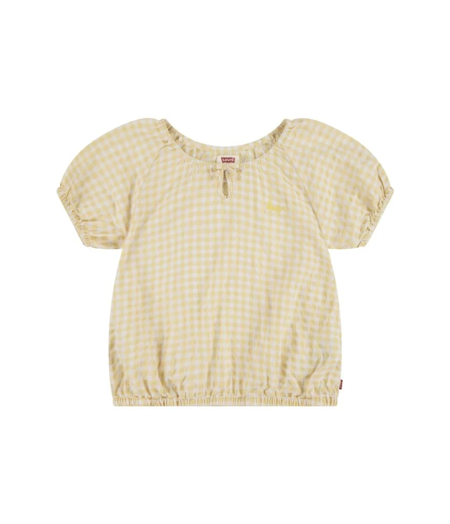 Levi's Gingham Peasant Top (Big Kid) 1