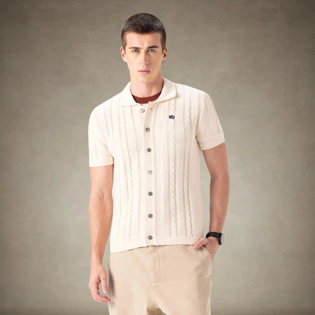 Members Only Men's JC Polo Cable Sweater 1